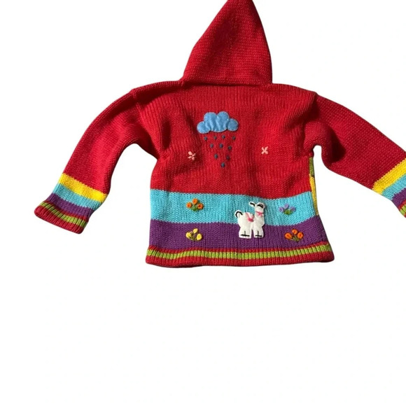 AR-T Peru Folk Art Hooded Sweater for Children - Picture 3 of 6